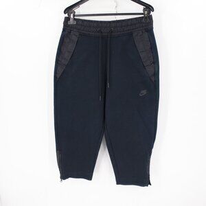 Nike Capri pants Women's medium Tech Fleece Cropped drawstring pockets elastic